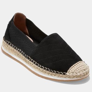 NWOB brand new Cole Haan Cloud Espadrilles Black Loafers